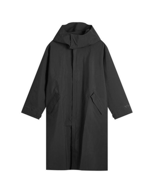 Y-3 Gore-Tex Parka Jacket Coat in Black for Men | Lyst