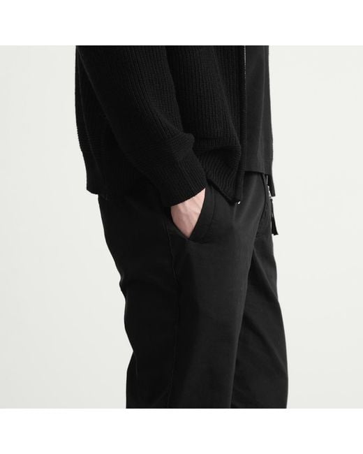 Folk Black Drawcord Trouser for men