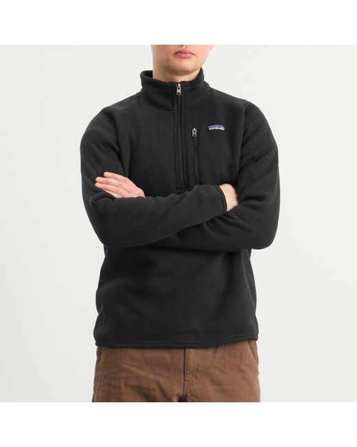 Patagonia Black Better Sweater 1/4 Zip Jacket for men