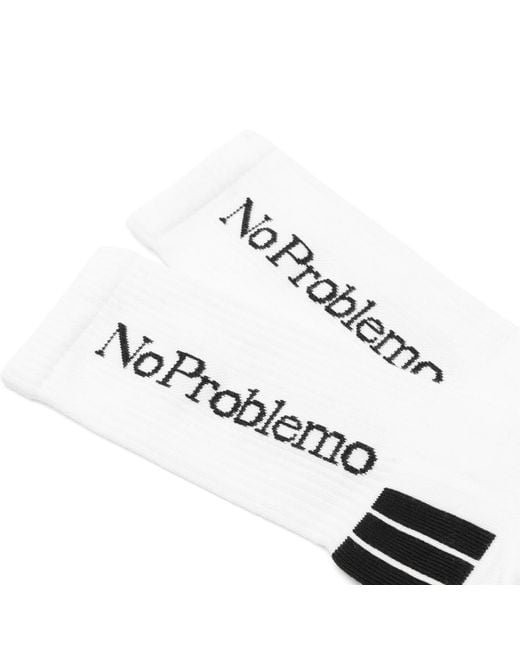 No Problemo Black Sock