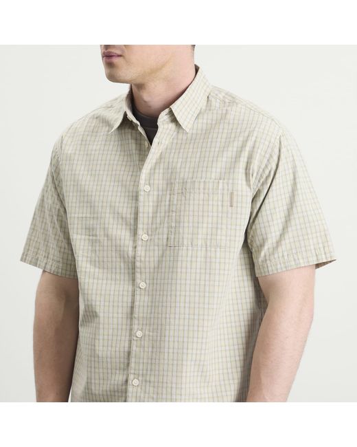 Thisisneverthat Natural Check Short Sleeve Shirt for men