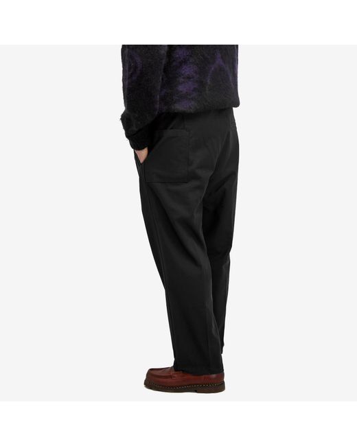 Garbstore Gray Pleated Wide Easy Trousers for men