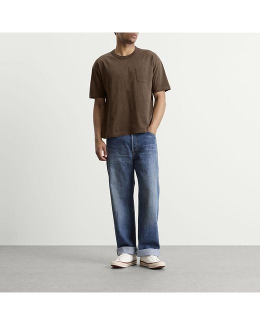 Visvim Brown Jumbo T-Shirt for men