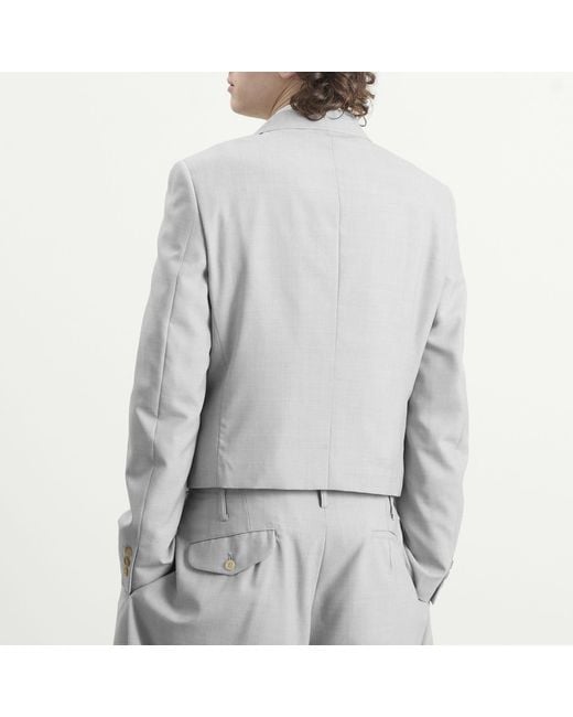 Comme des Garçons Gray Structured Jacket for men