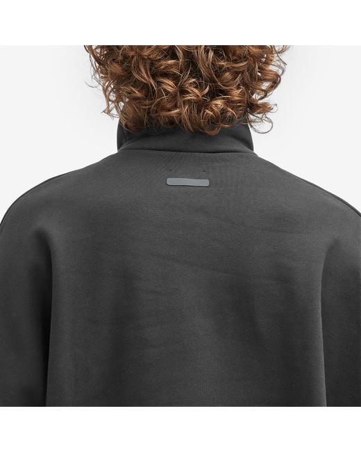 Adidas Black X Fear Of God Athletics Fleece Mock Sweatshirt for men