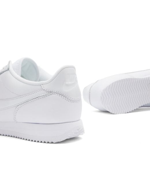 Nike White W Cortez 23 Premium Sneakers