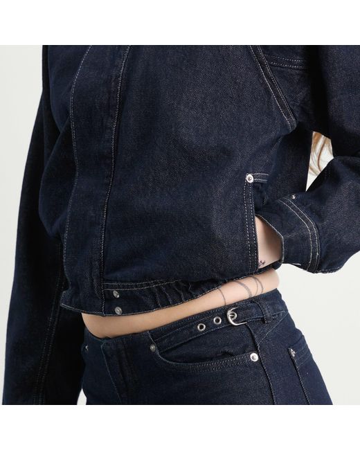 Peachy Den Blue Joan Bomber Jacket