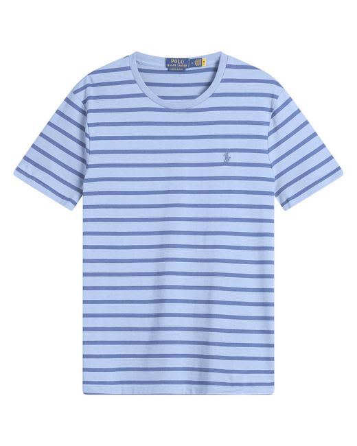 Polo Ralph Lauren Blue Stripe T-Shirt for men