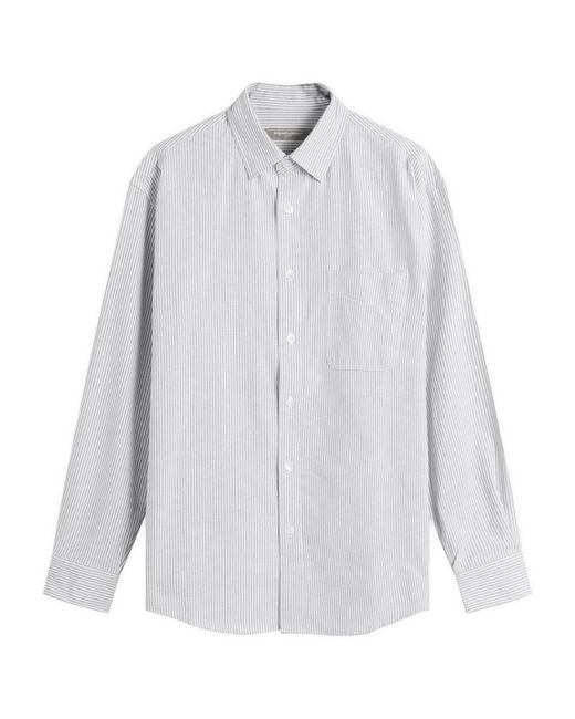 FRIZMWORKS White Og Stripe Oversized Shirt for men