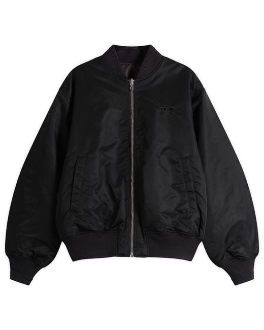 DIESEL Black Reversible Bomber Jacket for men
