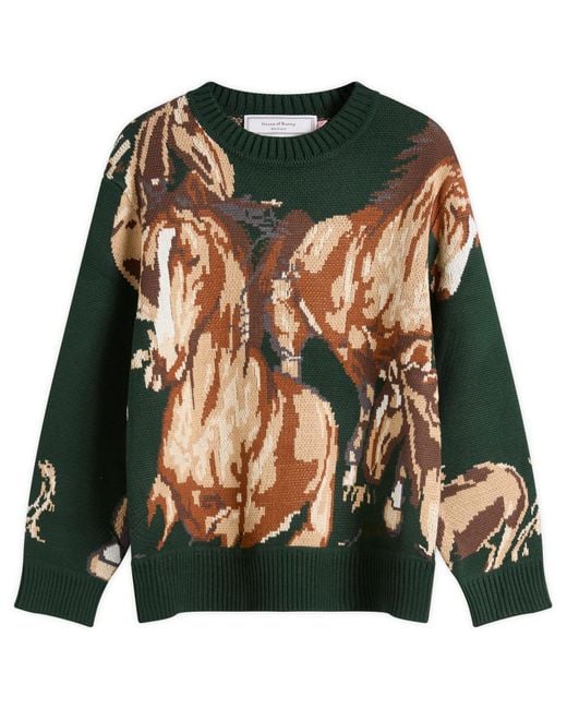House Of Sunny Black Wild Horses Jumper