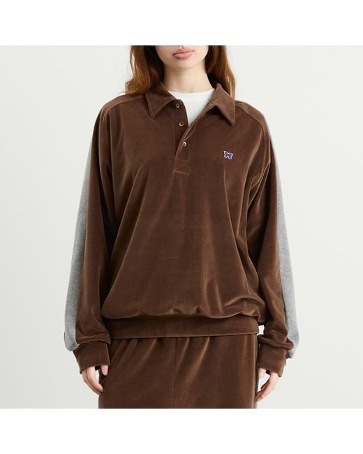 Needles Brown Side Line Pullover Shirt