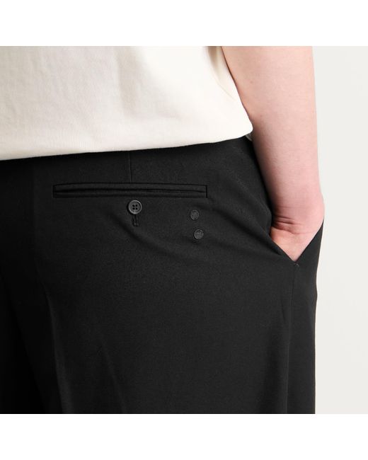 About Blank Black Tailored Wide Leg Trouser for men