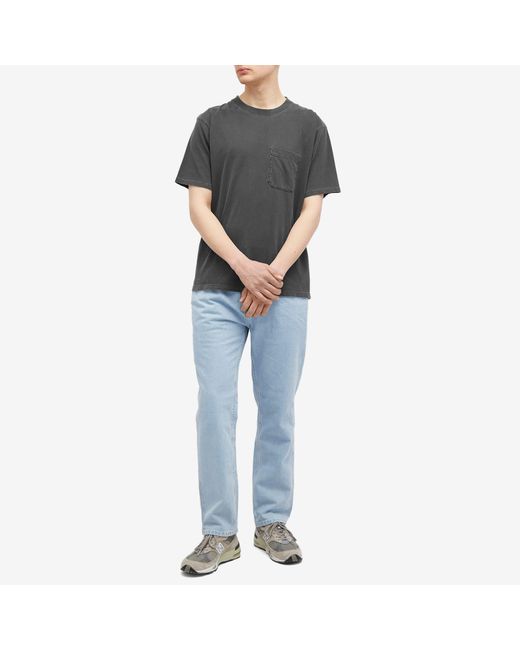 Dickies Gray Garment Dyed Pocket T-Shirt for men