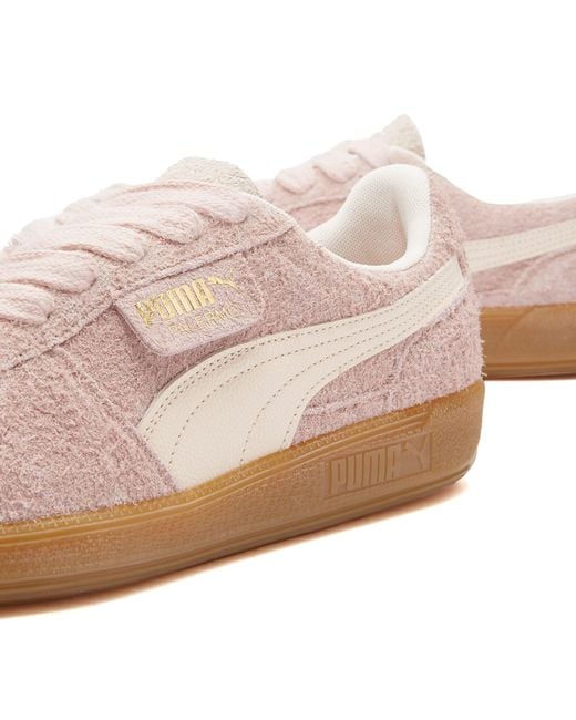 PUMA Pink Palermo Hairy Sneakers
