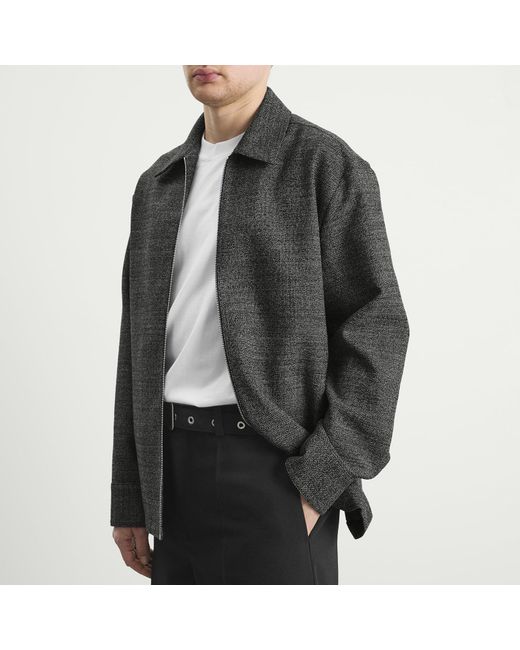 Jil Sander Gray Zip Outershirt for men