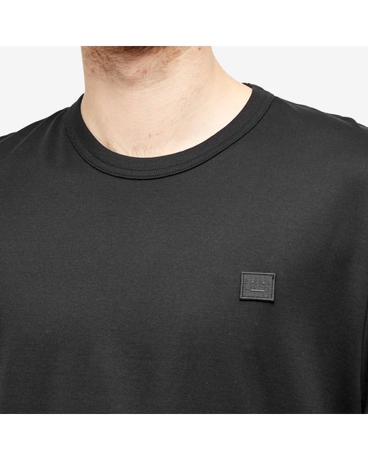 Acne Black Long Sleeve Eisen X Face T-Shirt for men