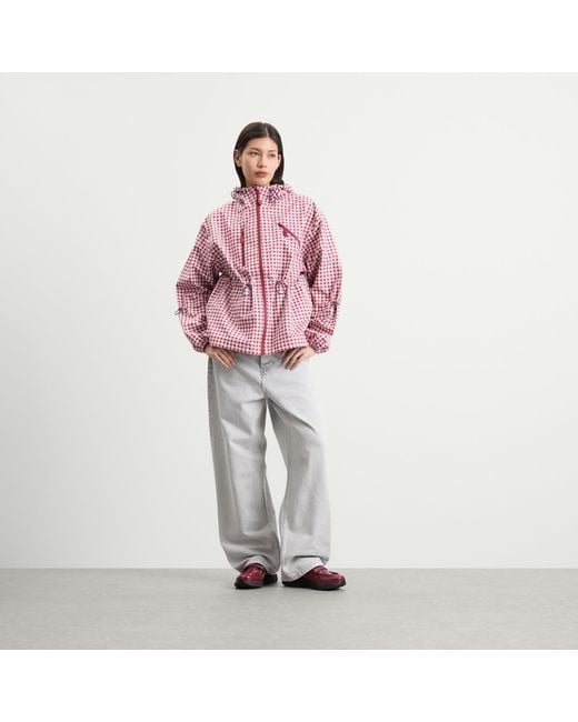 Damson Madder Red End. Exclusive Matilda Raincoat