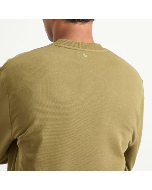 AMI Green Loopback Light Fleece Adc Sweatshirt for men