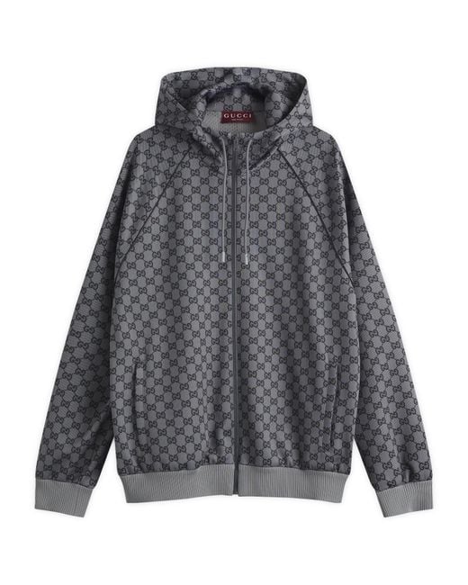 Gucci Light Neoprene Zip Through Jacket in Gray for Men | Lyst
