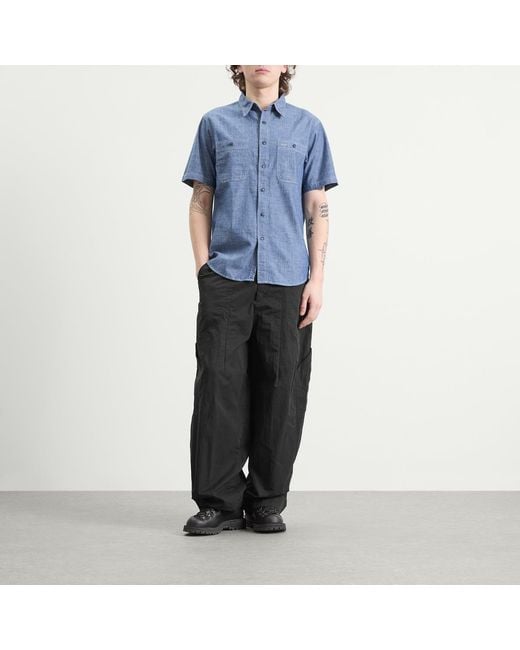 RRL Blue Craftsman Chambray Shirt for men