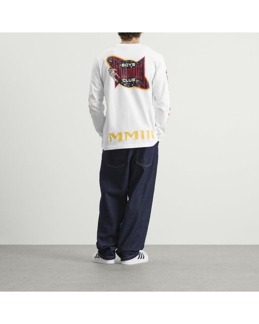 BBCICECREAM White Multi Graphic Longsleeve T-Shirt for men