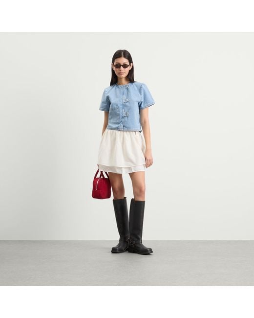 Hosbjerg Blue Bailey Denim Top