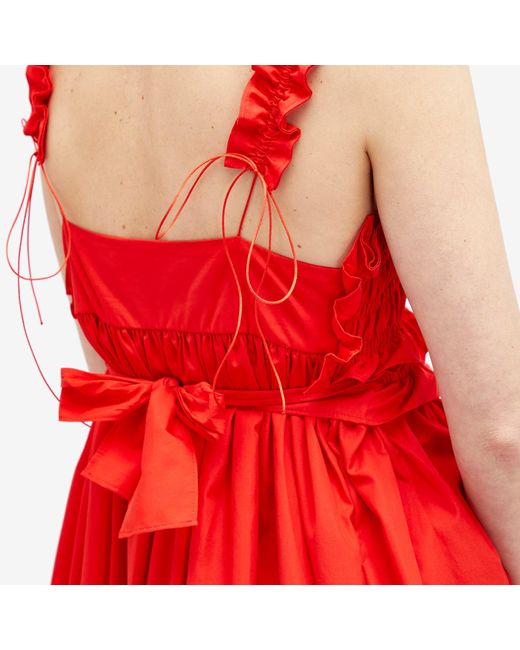CECILIE BAHNSEN Red Giovanna Dress