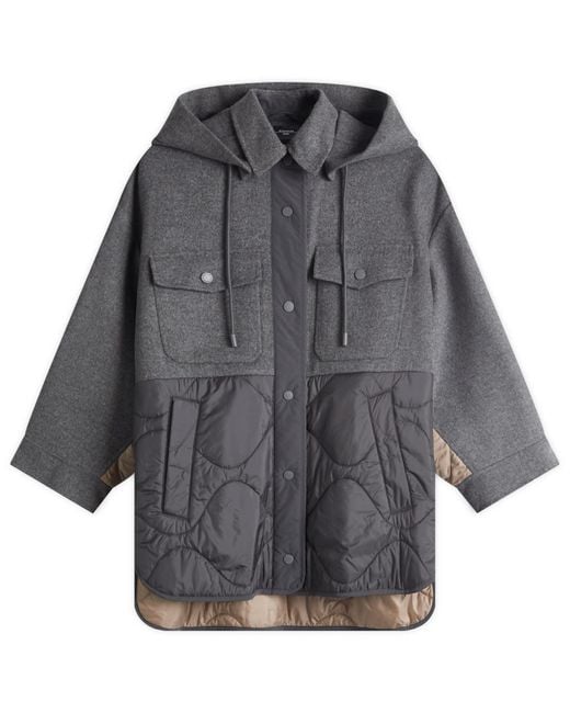 Weekend by Maxmara Gray Ossola Quilted Coat