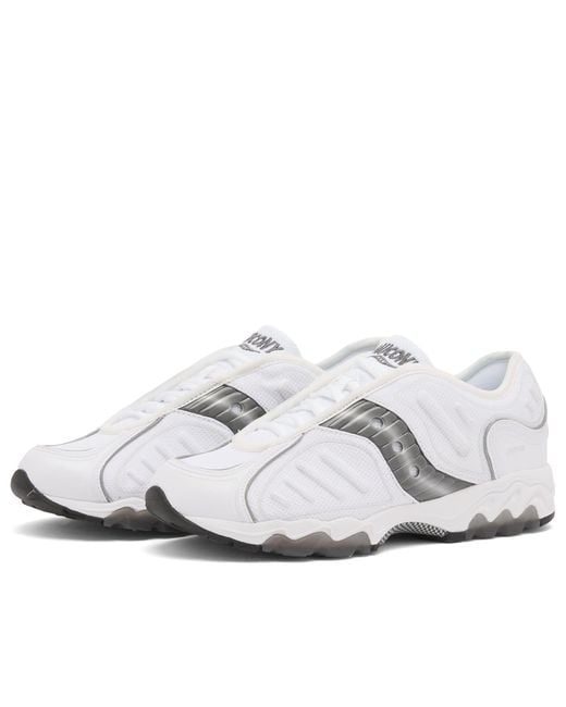 Saucony White Matrix Sneakers for men