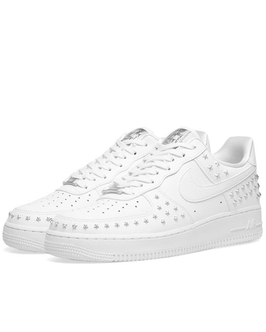 Nike White Air Force 1' 07 Xx Studded Shoe
