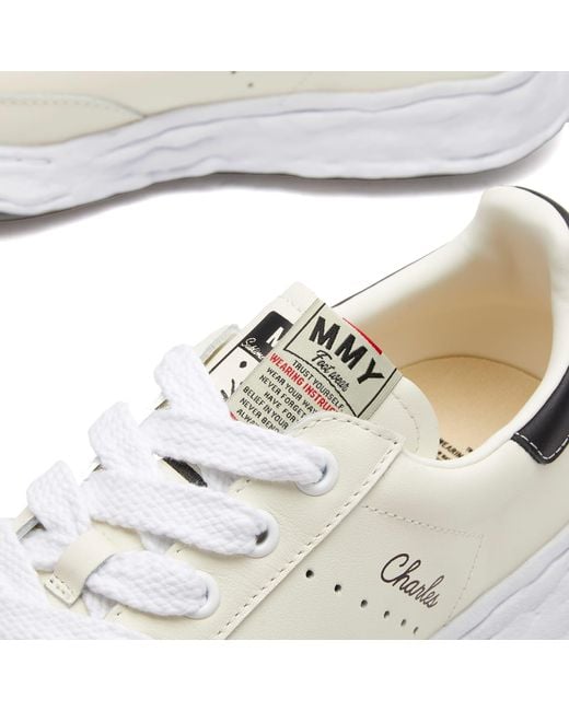 Maison Mihara Yasuhiro White Charles Original Sole Low Leather Sne Sneakers for men