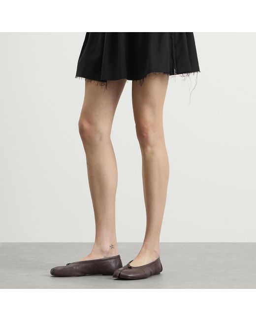 Maison Margiela Brown Tabi Ballerinas