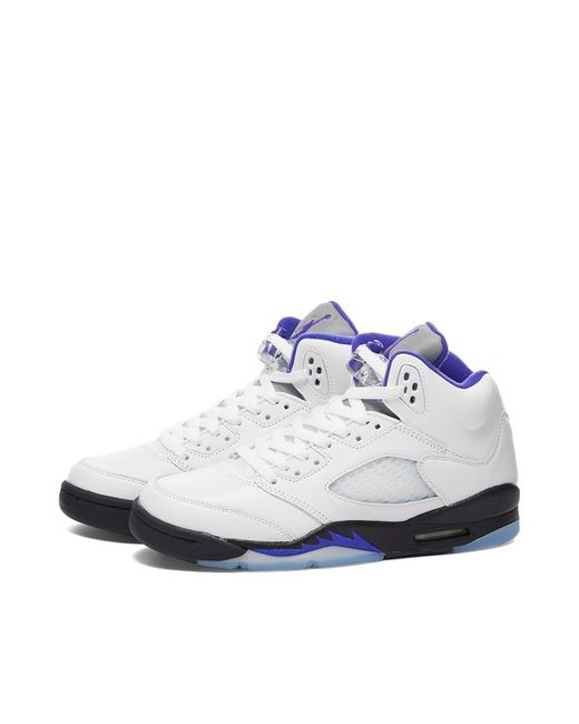 Nike Leather Air Jordan 5 Retro Gs Sneakers in White for Men - Save 62% |  Lyst Canada
