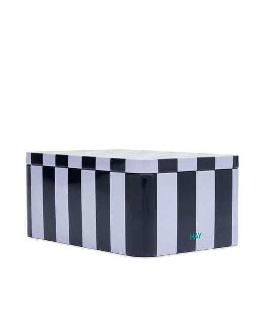 Hay Blue Tin Container