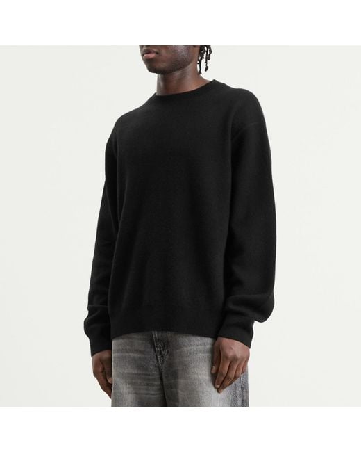 Acne Black Cashmere Crew Neck for men