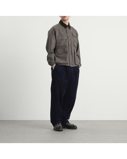 Engineered Garments Blue Corduroy Carlyle Trousers for men