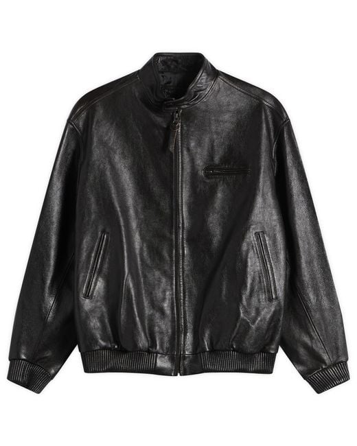 NOTHING WRITTEN Black Leather Single Rider Jacket