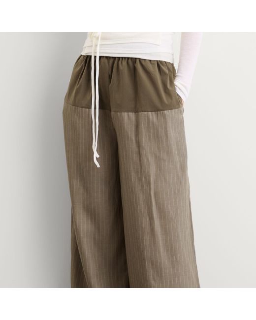 St. Agni Gray Relaxed Splice Pants