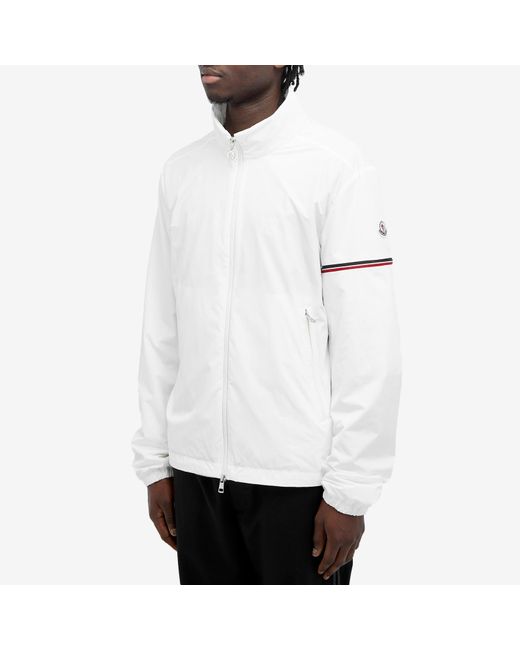 Moncler White Ruinette Micro Soft Nylon Jacket for men