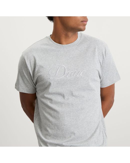Dime Gray Cursive T-Shirt for men