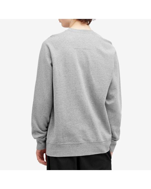Givenchy Gray Crest Logo Raglan Sweatshirt for men