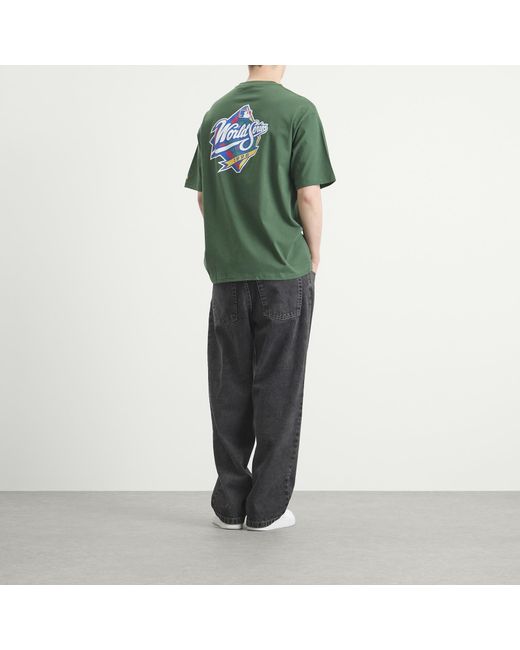 KTZ Green Mlb World Series Yankees T-Shirt for men
