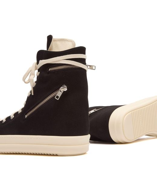 Rick Owens Black Cargo Sneaks for men