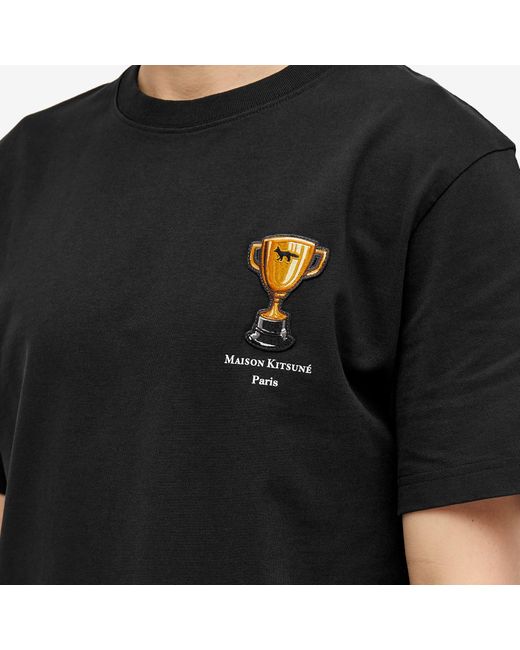 Maison Kitsuné Trophy Comfort T-shirt in Black for Men | Lyst