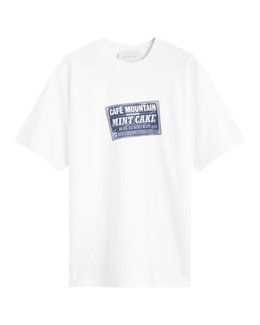 Cafe Mountain White Mintcake T-Shirt for men