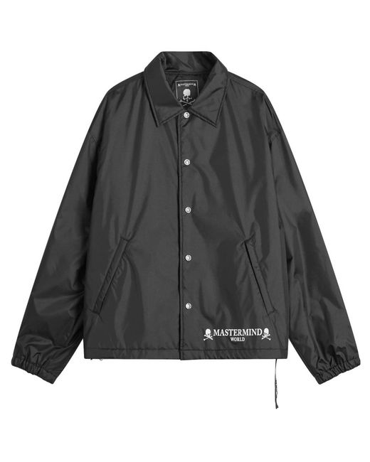 MASTERMIND WORLD Black Coach Jacket for men