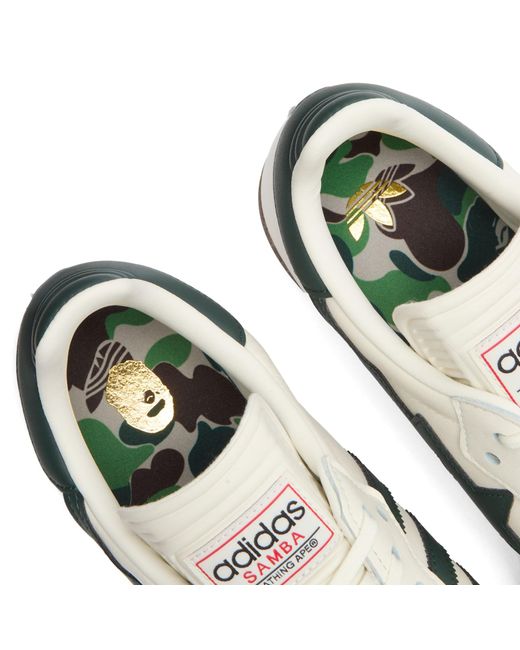 Adidas White X A Bathing Ape Samba Sneaker for men
