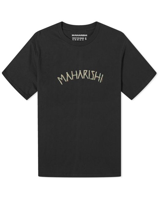 Maharishi Black Bamboo Organic T-Shirt for men