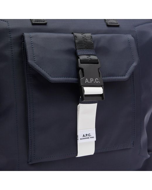 A.P.C. Blue Trek 2 Way Tote Bag for men
